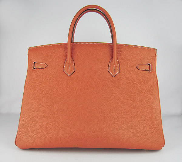 Replica Hermes Birkin 40CM Togo Bag Light Orange 6099 Online - Click Image to Close